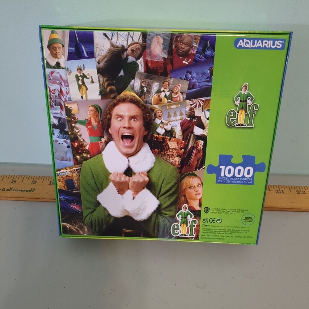 BUDDY THE ELF Christmas Puzzle Movie Elf 1000 Pc Aquarius